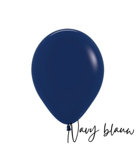 10x latex ballon: Navy blauw
