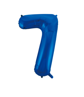 CIJFERBALLON XXL BLAUW / 7