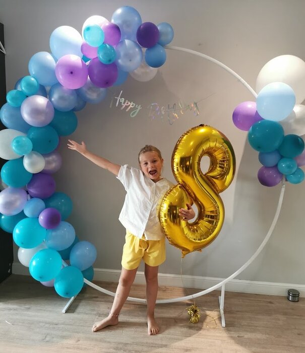 Ballonnenboog op ronde frame
