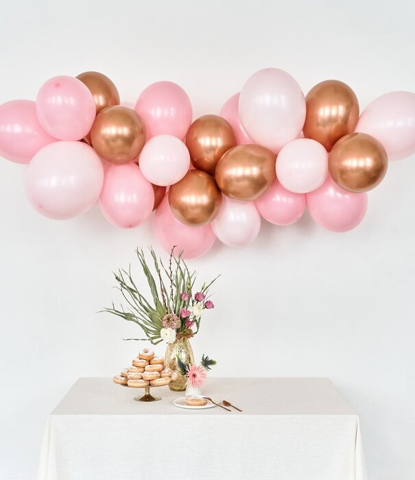Ballonnenboog Roze - Koper