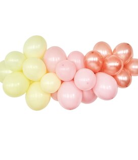 Ballonnenboog pastel rose