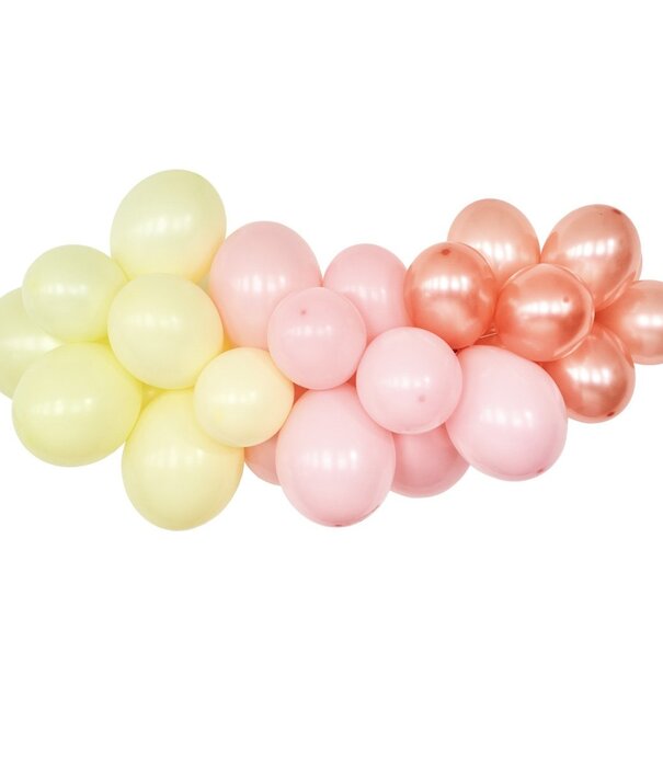 Ballonnenboog pastel rose