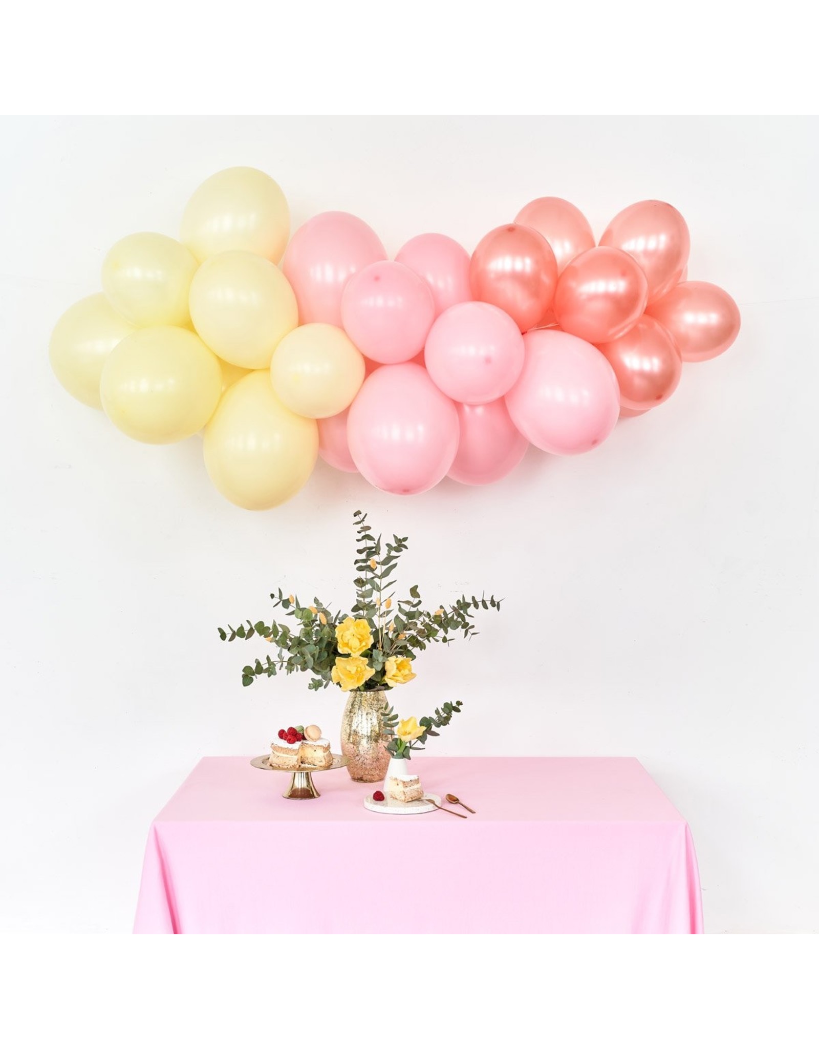 Ballonnenboog pastel rose