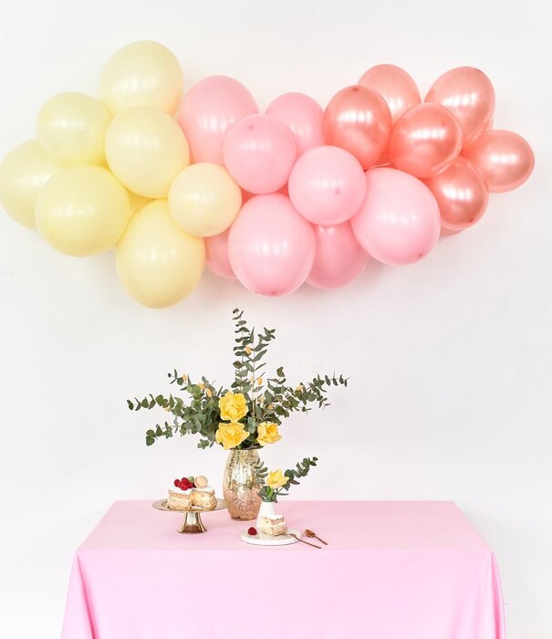 Ballonnenboog pastel rose