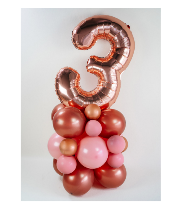 Ballonnentoren met cijfer