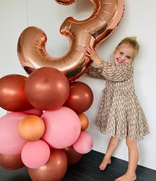 Ballonnentoren met cijfer