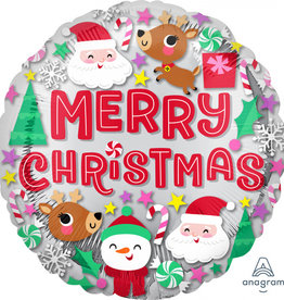 Kerstballon: Merry christmas