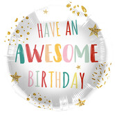 Ballonnenpost: Awesom birthday folieballon