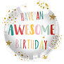 Ballonnenpost: Awesom birthday folieballon