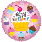 Ballonnenpost | Happy birthday cupcake