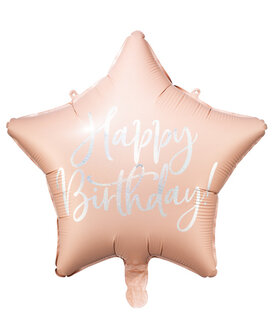 Ballonnenpost: happy birthday licht roze