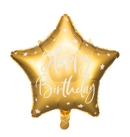 Ballonnenpost | gouden ster happy birthday