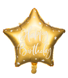 Ballonnenpost | gouden ster happy birthday