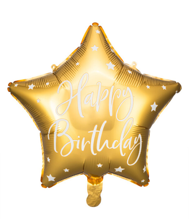 Ballonnenpost | gouden ster happy birthday