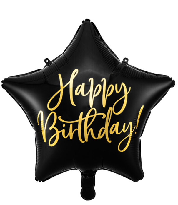 Ballonnenpost | happy birthday zwart