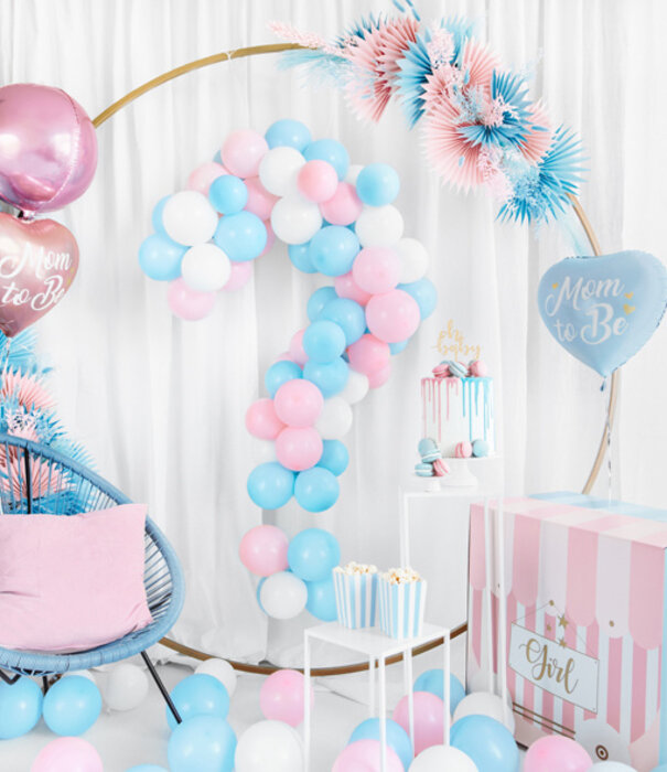 Folieballon mom to be blauw