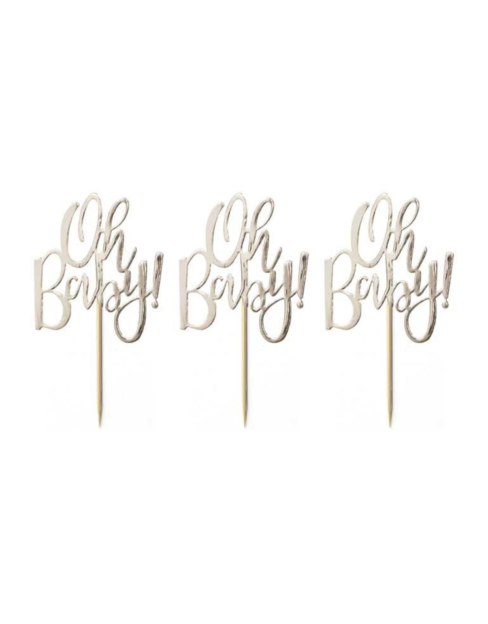 Oh baby cupcake topper