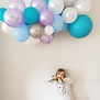 OPGEBLAZEN ballonnenboog: Blauw/paars