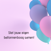 OPGEBLAZEN ballonnenboog: eigen kleur