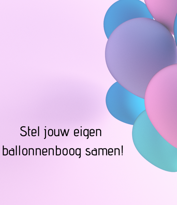 OPGEBLAZEN ballonnenboog: eigen kleur
