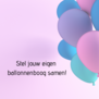 OPGEBLAZEN ballonnenboog: eigen kleur