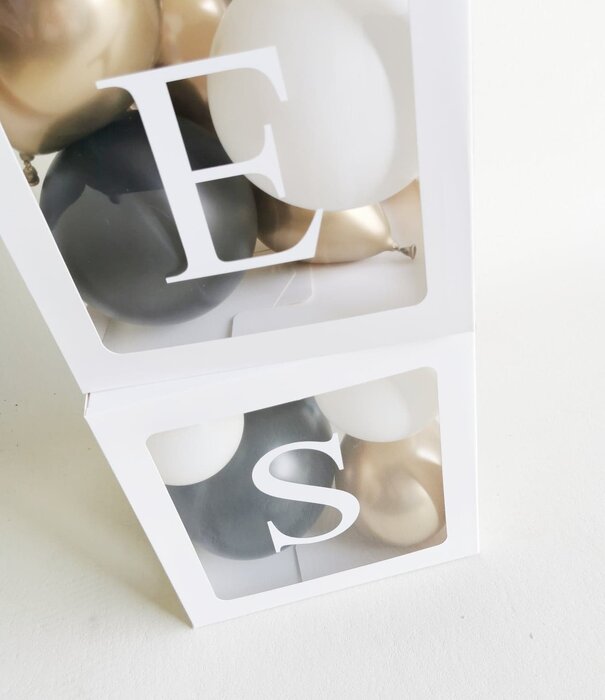 DIY Ballonnen blokken: Zwart/wit