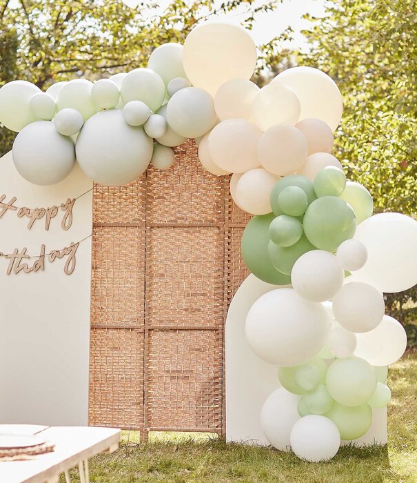 Ballonnenboog | Salie, Nude & Wit