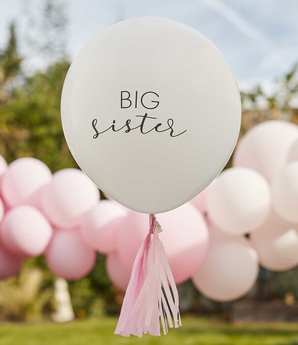 Big sister ballon met kwastje