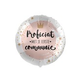 Ballonnenpost | Proficiat met je communie roze