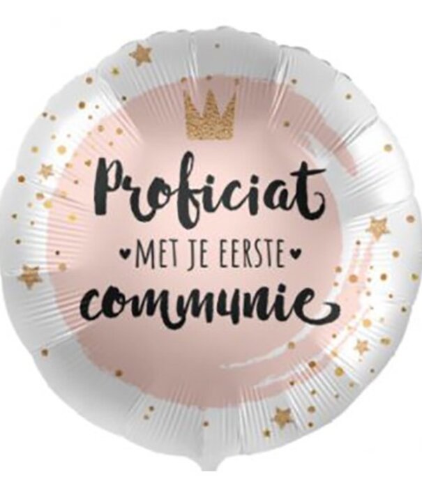 Ballonnenpost | Proficiat met je communie roze