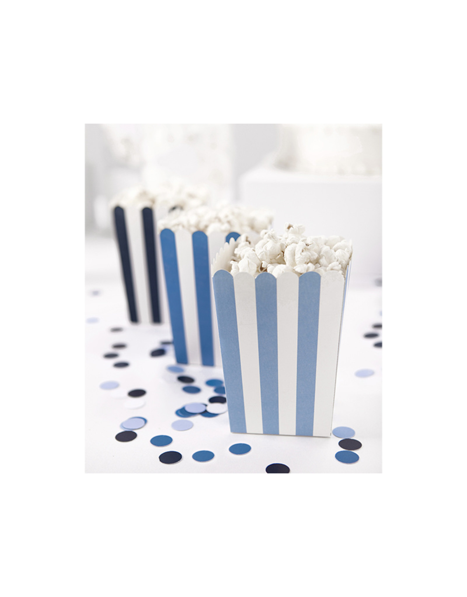 Popcorndoosjes mix blauw