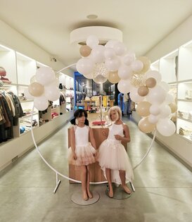 Ballonnenboog op ronde frame