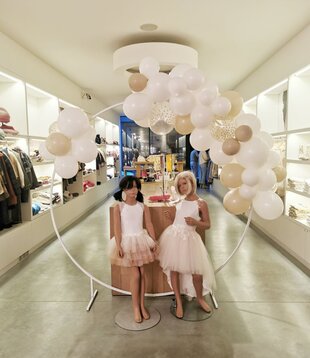 Ballonnenboog op ronde frame