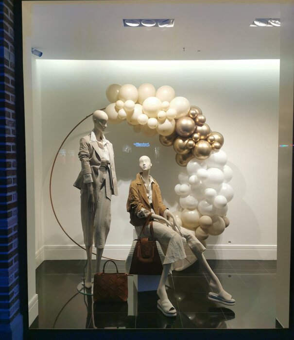 Ballonnenboog op ronde frame