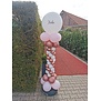luxe ballonnenpilaar met naam