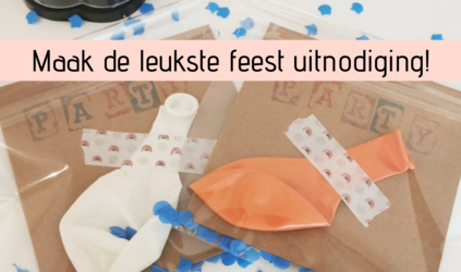4 leukste DIY uitnodiging voor een kinderfeestje. 