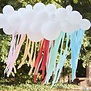 Ballonnenboog met regenboog steamers