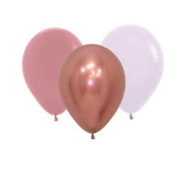 WOW ballonnenmix: Oud roze/Rose gold/Sand