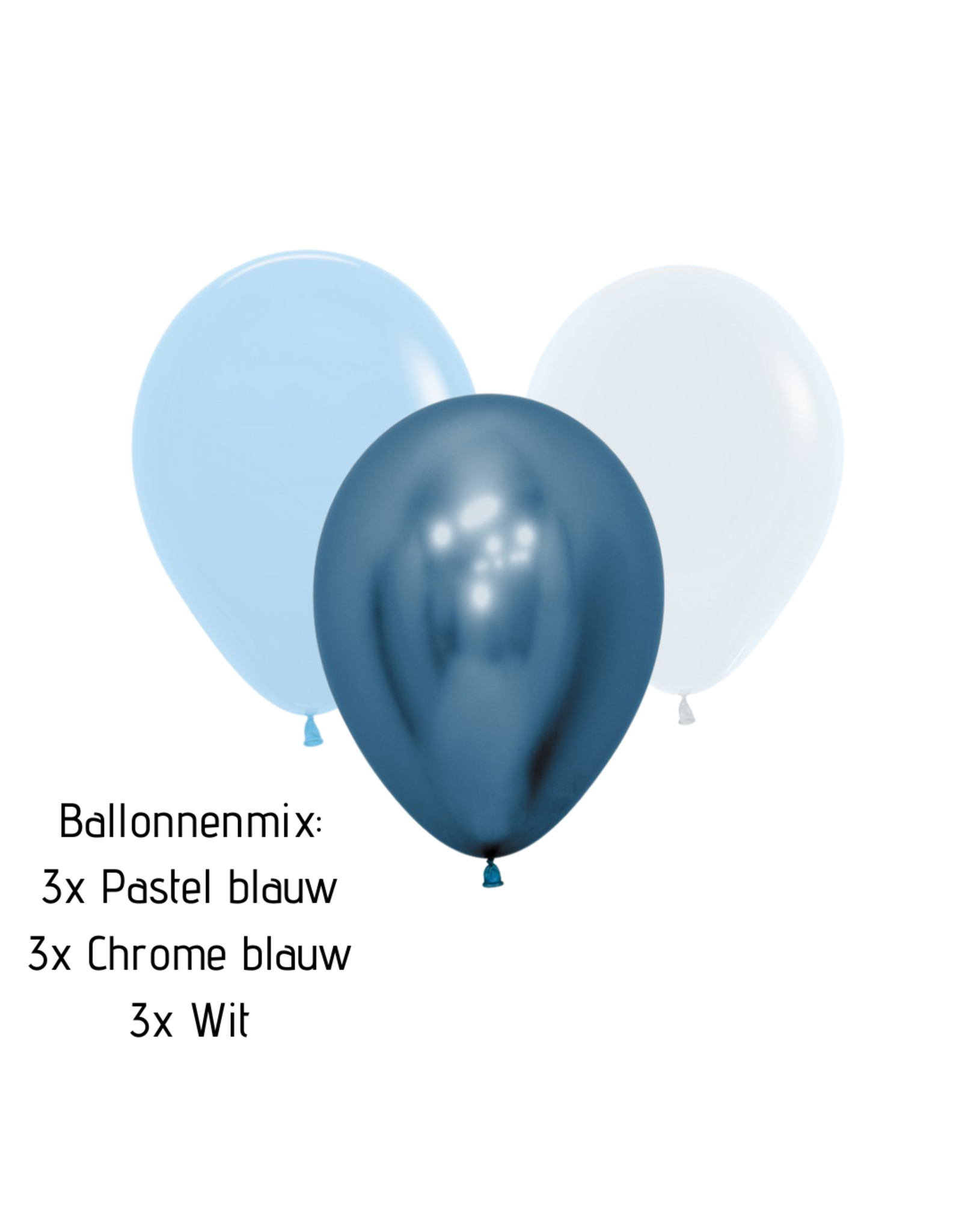 WOW ballonnenmix: Blauw