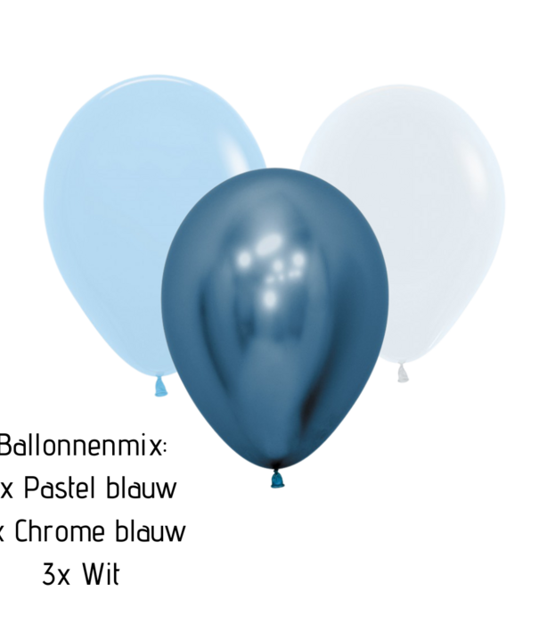 WOW ballonnenmix: Blauw