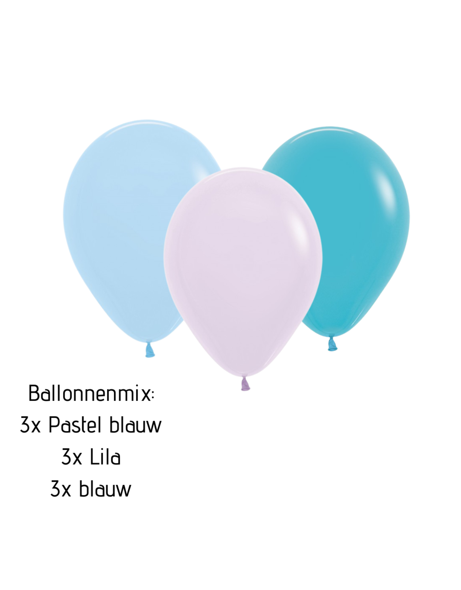 WOW ballonnenmix: Blauw / Lila