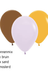 WOW ballonnemix: Mosterd/Sand/Bruin