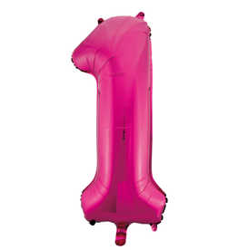 Cijferballon XXL | 1 Fushia