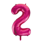 Cijferballon XXL | 2 Fushia