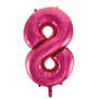 Cijferballon XXL | 8 Fushia