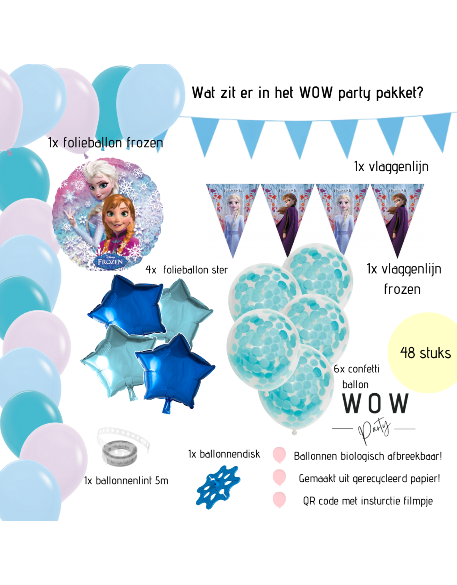 WOW partypakket | frozen decoratie