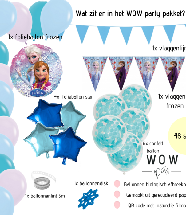 WOW partypakket | frozen decoratie