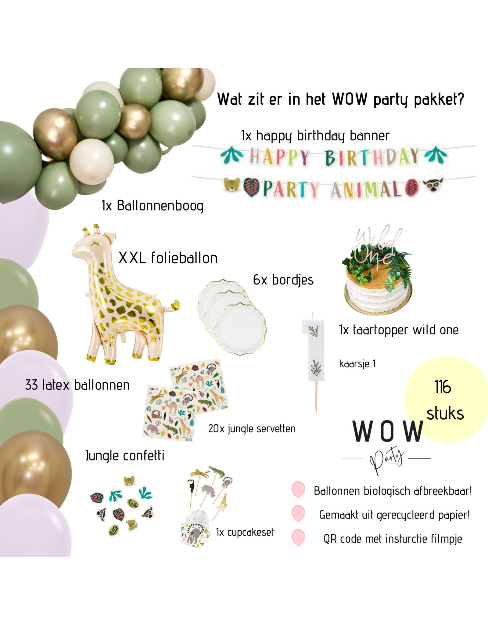 WOW partypakket | WILD ONE All in