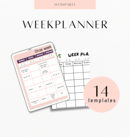 Weekplanner templates