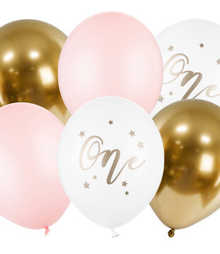 Ballonnenmix one Roze
